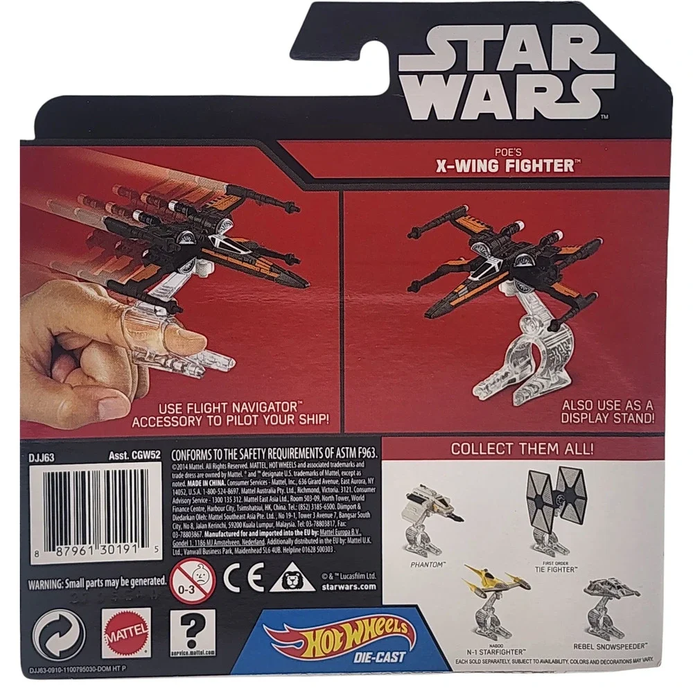 Hot Wheels Star Wars Starships Poe's X-Wing Fighter Flight Navigator NEW 2015